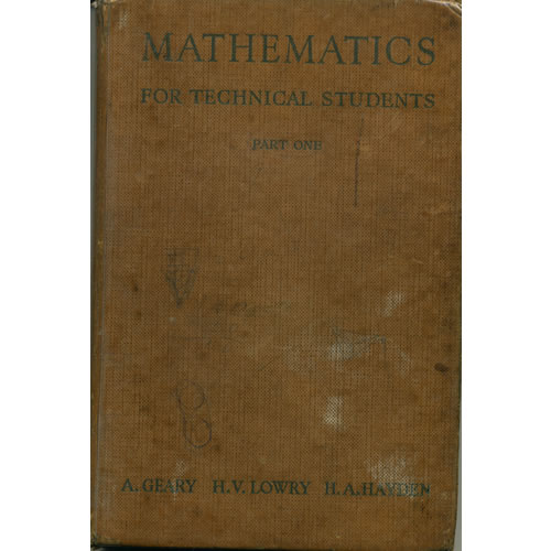 Mathematics For Technical Students Part Three