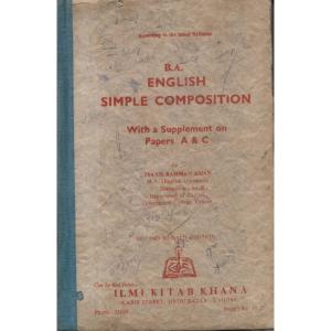 BA English - Simple Composition by Zia-Ur-Rahman Khan