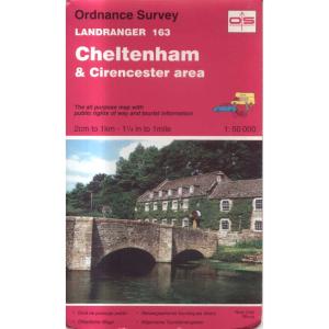 Cheltenham And Cirencester Area - Landranger 163 by Ordnance Survey