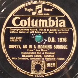 Softly As In A Morning Sunrise by Nelson Eddy