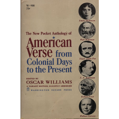 The New Pocket Anthology of American Verse from Colonial Days to the Present  by Oscar Williams