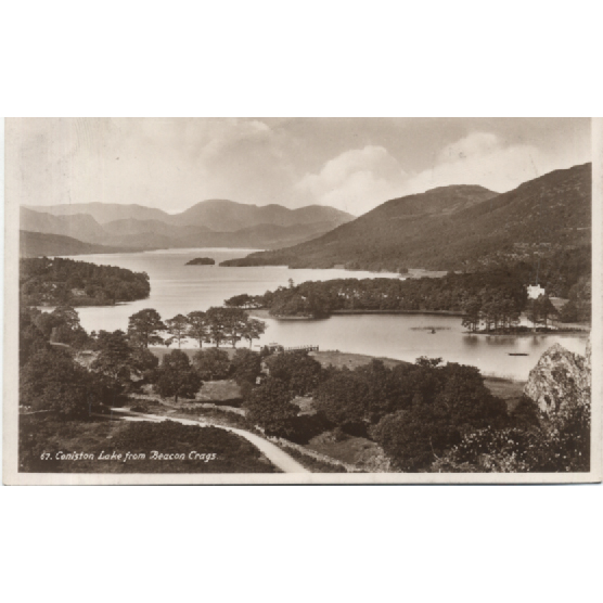 Coniston Lake from Beacon Crags by n/a