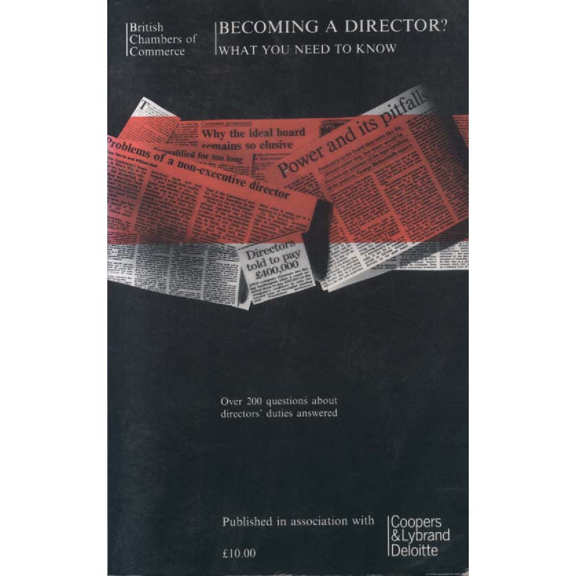 Becoming A Director - What You Need To Khow by British Chamber of Commerce