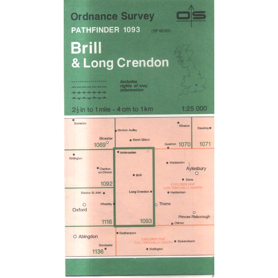 Brill and Long Crendon - Pathfinder 1093 by Ordnance Survey