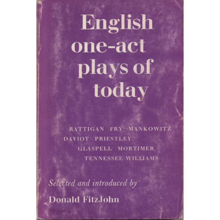 English One-Act Plays of Today by Donald FitzJohn