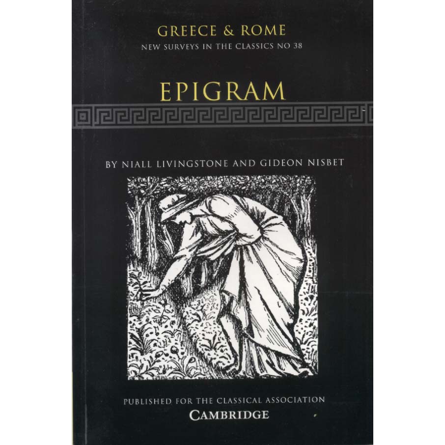 Epigram by Niall Livingstone and Gideon Nisbet
