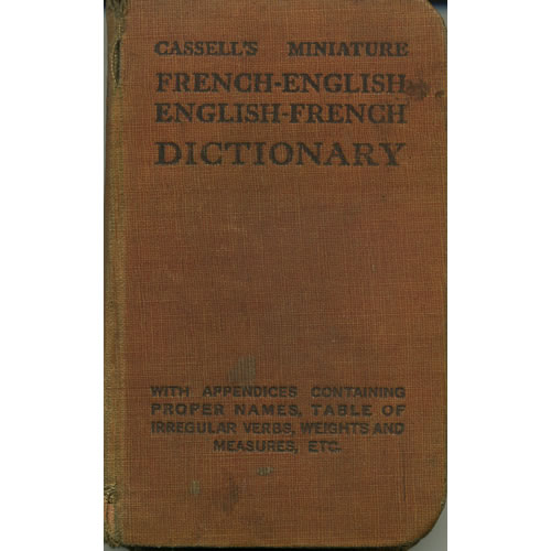 French - English English - French Dictionary by FF Bovet
