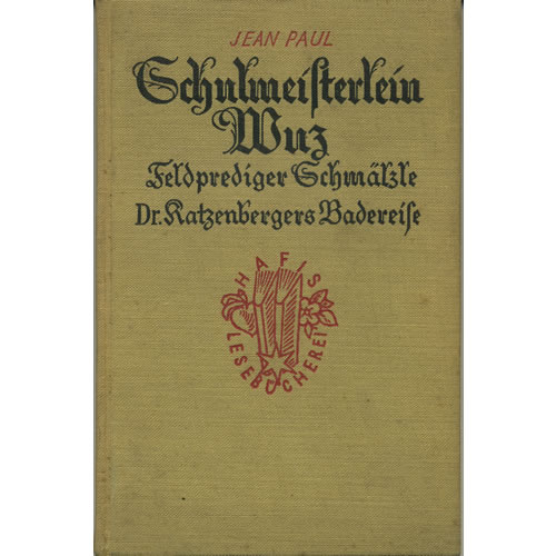 Gchulmeifterlein Wuz by H Fifentfder Berlag
