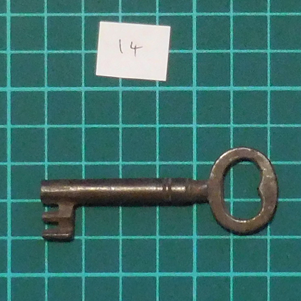 Antique Mortice Key - 14 by 
