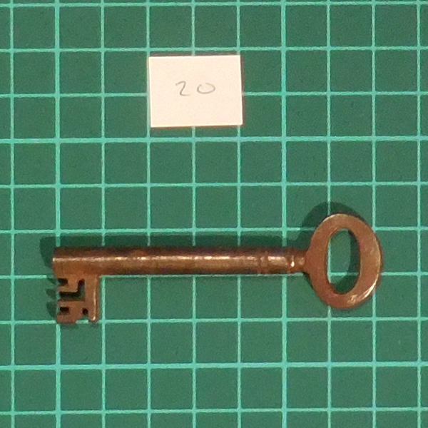 Antique Mortice Key - 20 by 