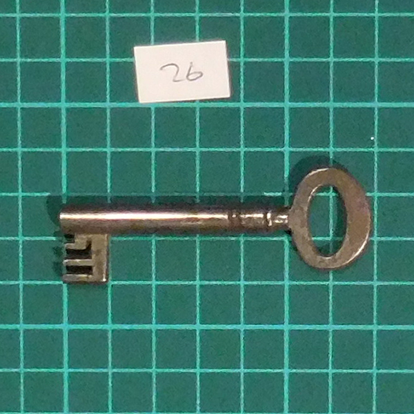 Antique Mortice Key - 26 by 