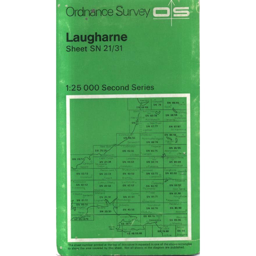 Laugharne - Sheet SN 21-31 by Ordnance Survey