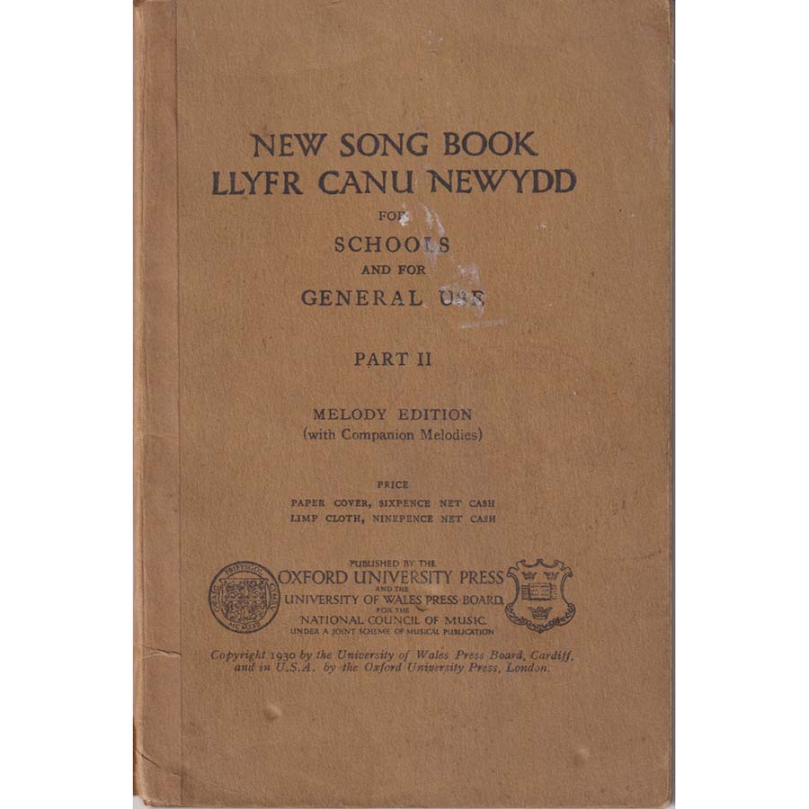 New Song Book for Schools and General Use Part II by National Council of Music