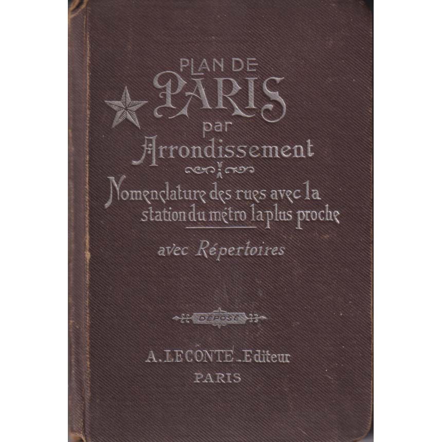 Plan de Paris by A Leconte