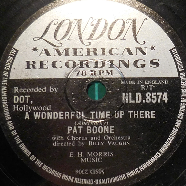A Wonderful Time Up There by Pat Boone