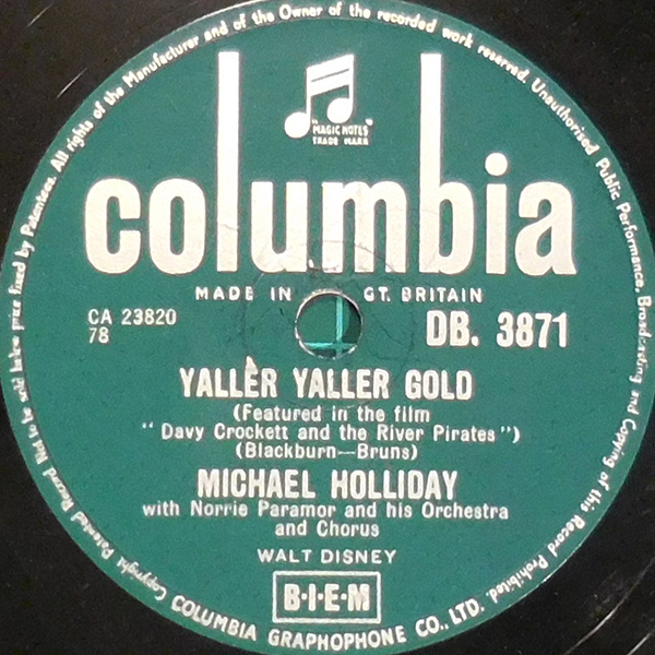 Yaller Yaller Gold by Michael Holliday