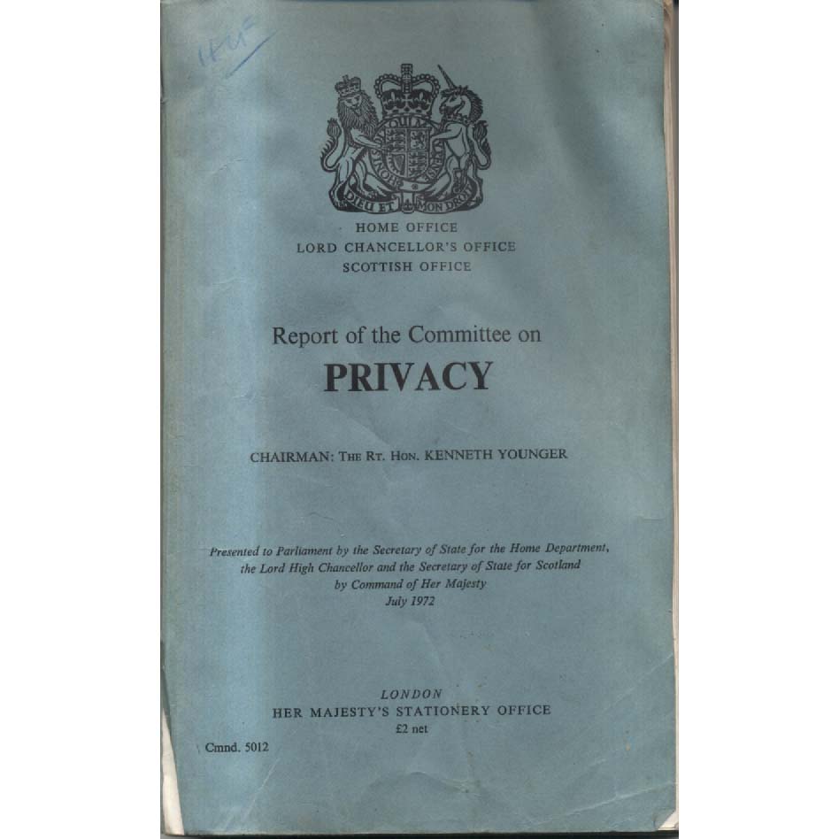 Report on the Committee on Privacy by Home Office