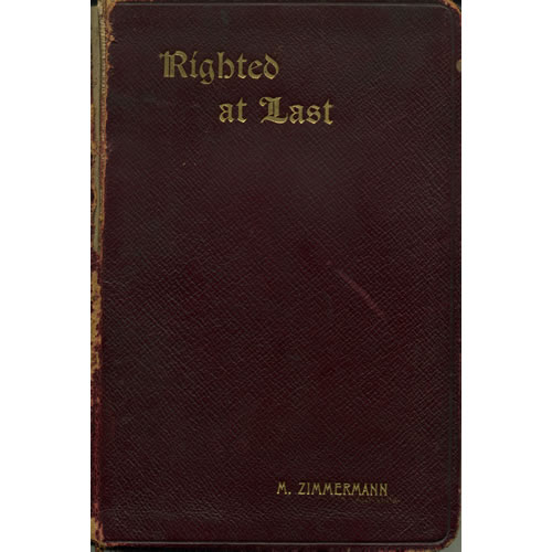 Righted At Last or Lady Croomes Secret by Marie Zimmermann