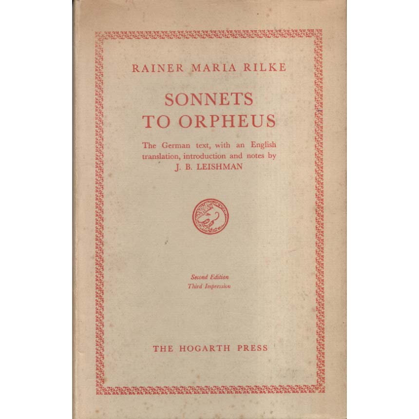 Sonnets to Orpheus by Rainer Maria Rilke