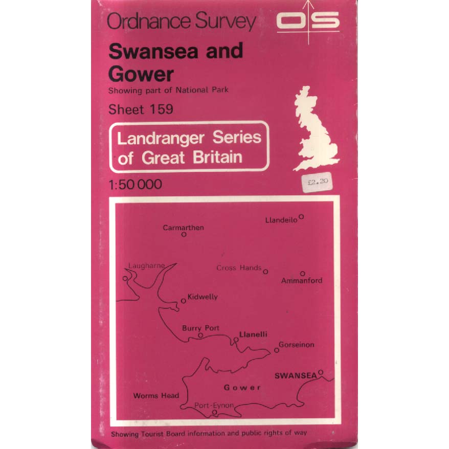 Swansea and Gower - Sheet 159 by Ordnance Survey