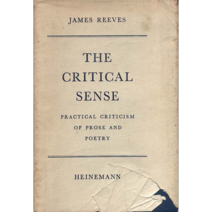 The Critical Sense by James Reeves