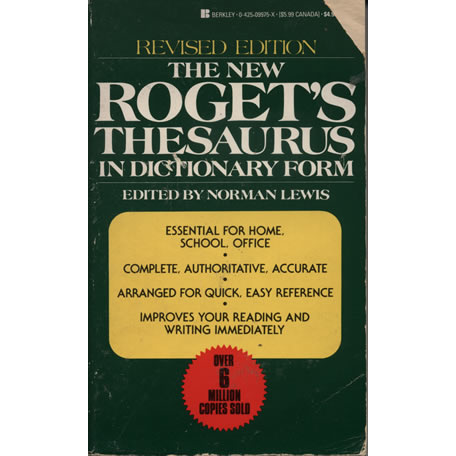 The New Rogets Thesaurus Of The English Language In Dictionary Form by Norman Lewis