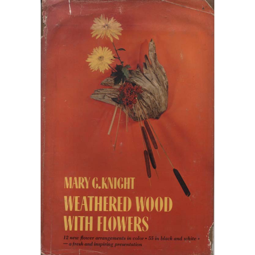 Weathered Wood With Flowers by Mary G Knight