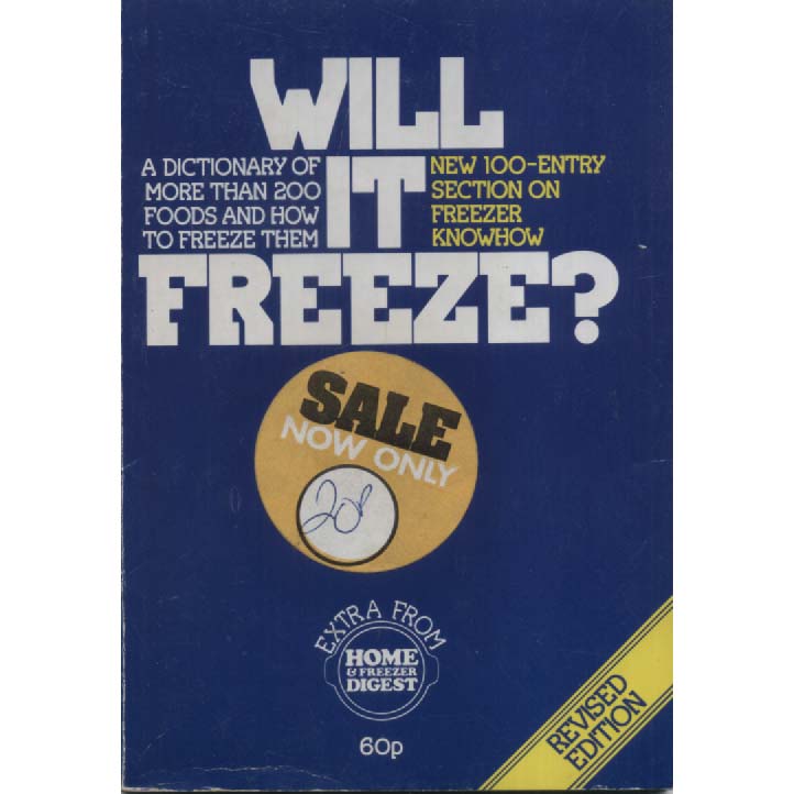 Will It Freeze by Home and Freezer Digest